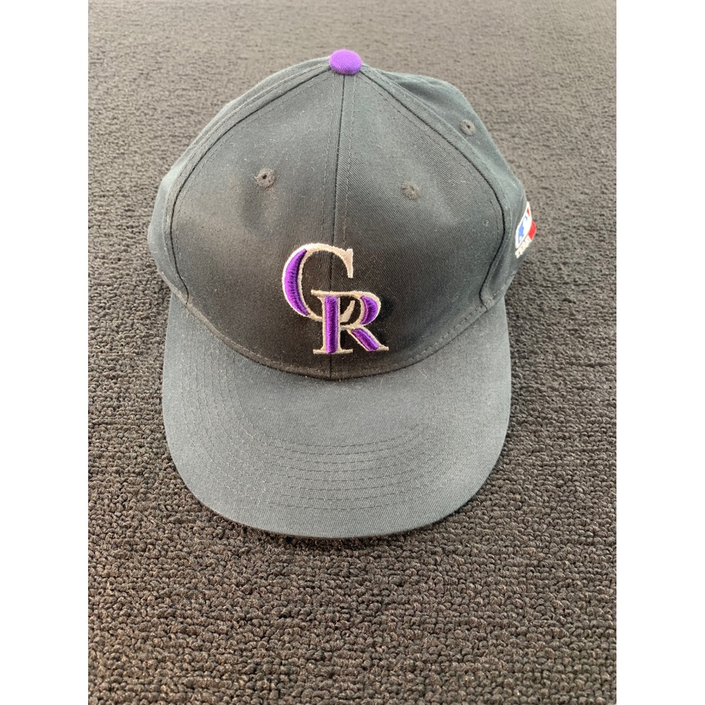 Colorado Rockies MLB Baseball Cap Adjustable OSFM‎ Black Purple Team MLB